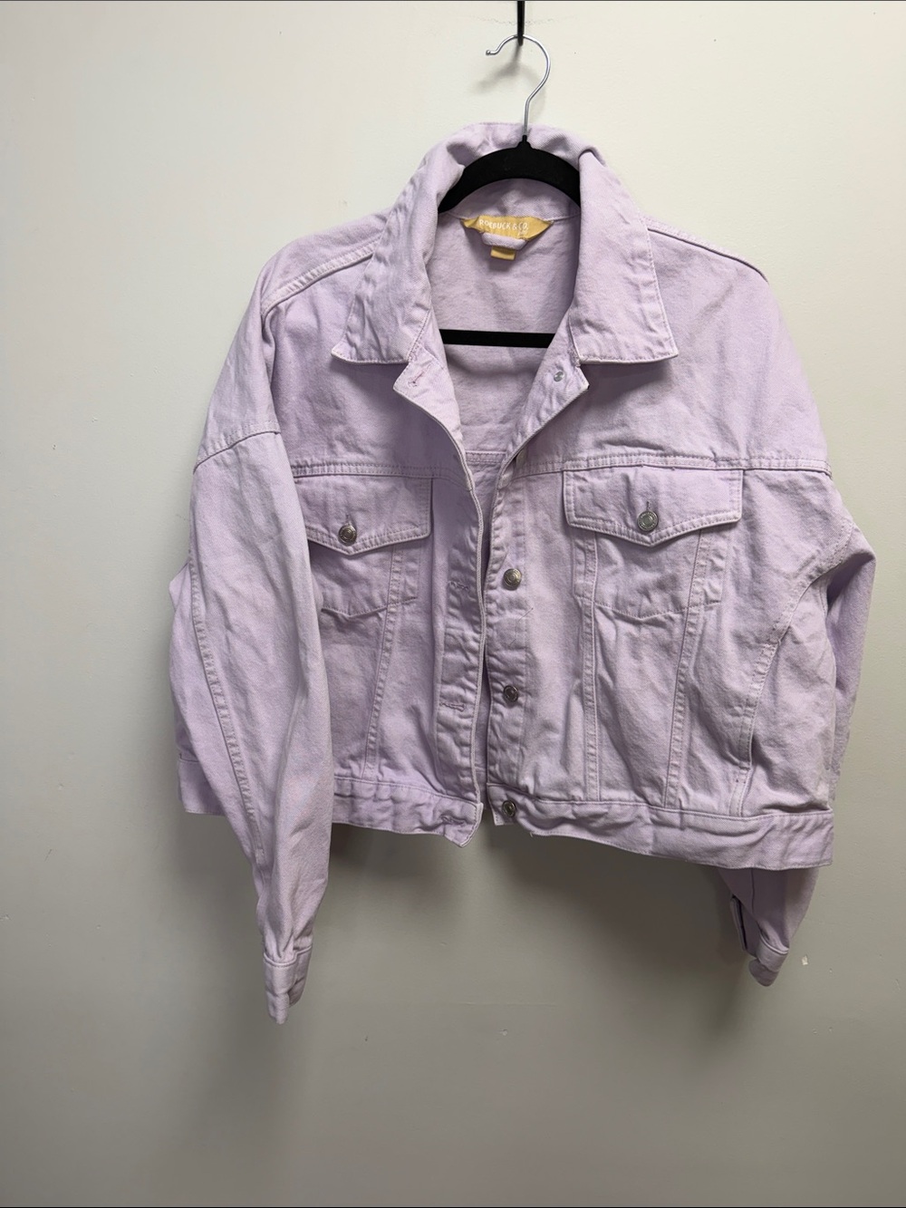 Vintage | Women’s Lilac Denim Jacket - Lightweight Casual Trucker